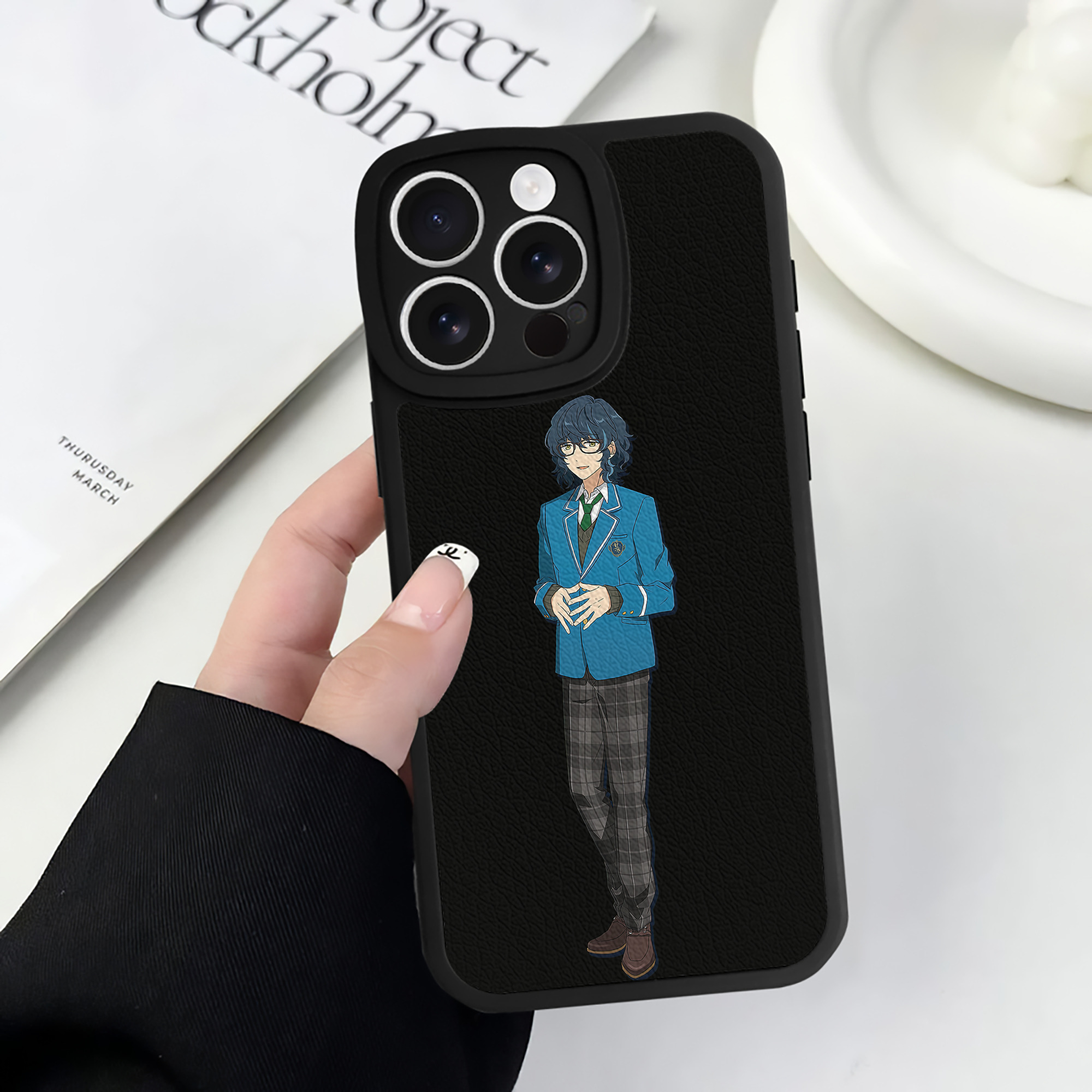 （画像用） あんさんぶるスターズ! Ensemble Stars 【iPhone 16シリーズ対応】シリコンスマホケース（レザー調） 材質：シリコン